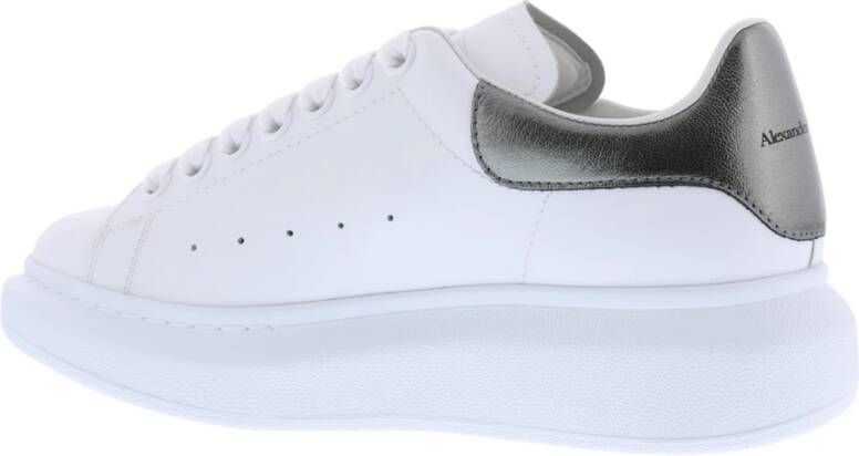 alexander mcqueen Leren sneakers met filigraan details Wit Dames