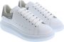 Alexander mcqueen sneakers oversized in wit leer en zilveren hak Meerkleurig Dames - Thumbnail 6