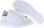 Alexander mcqueen sneakers oversized in wit leer en zilveren hak Meerkleurig Dames - Thumbnail 8