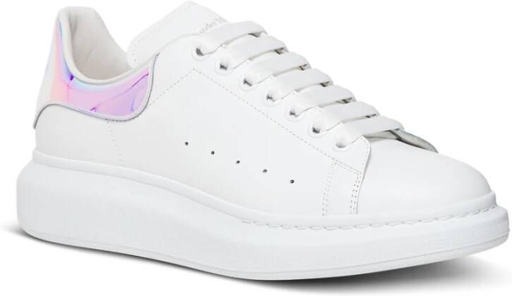 alexander mcqueen Witte Leren Sneakers voor Dames Wit Dames