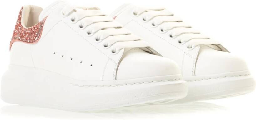 alexander mcqueen Premium Leren Oversized Sneakers voor Dames Wit Dames
