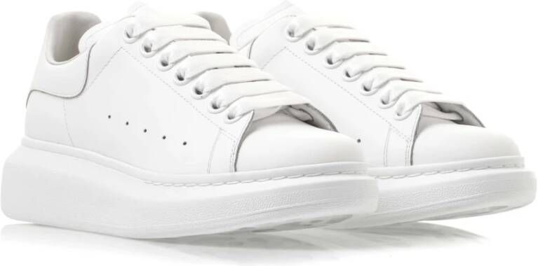 alexander mcqueen Premium Leren Oversized Sneakers voor Dames Wit Dames