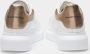 Alexander mcqueen oversize sneakers in wit en ros�gouden leer Wit Dames - Thumbnail 2