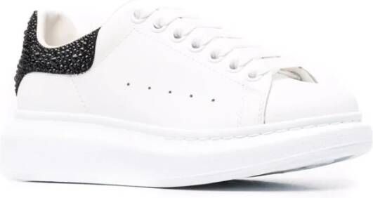 alexander mcqueen Witte Oversized Sneakers met Rhinestones Wit Dames