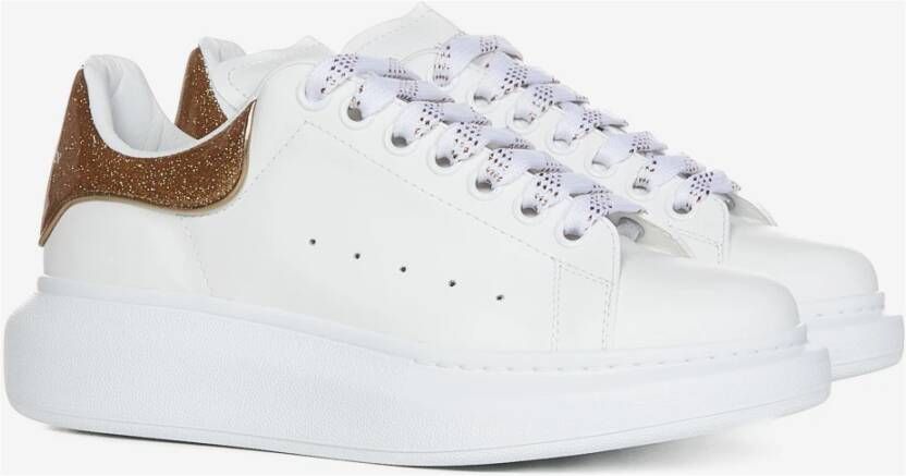 alexander mcqueen Witte Glitter Sneakers voor Dames Wit Dames