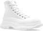 Alexander mcqueen Raffia High-Top Sneakers met Lint White Dames - Thumbnail 8