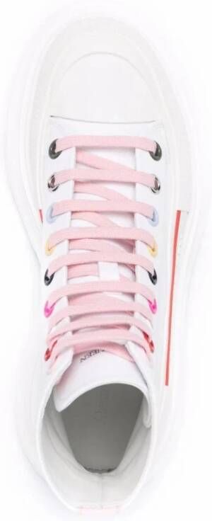 alexander mcqueen Witte Hi-Top Sneakers Wit Dames