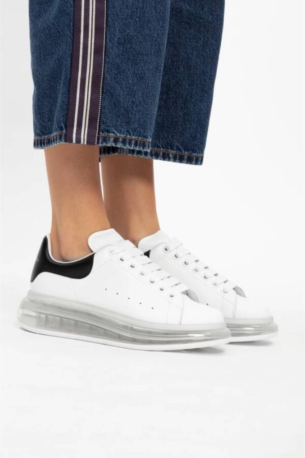 alexander mcqueen Witte Larry Leren Sneakers Wit Dames