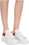 Alexander mcqueen Witte Leren Sneakers met Rode Suède Spoiler White Heren - Thumbnail 12