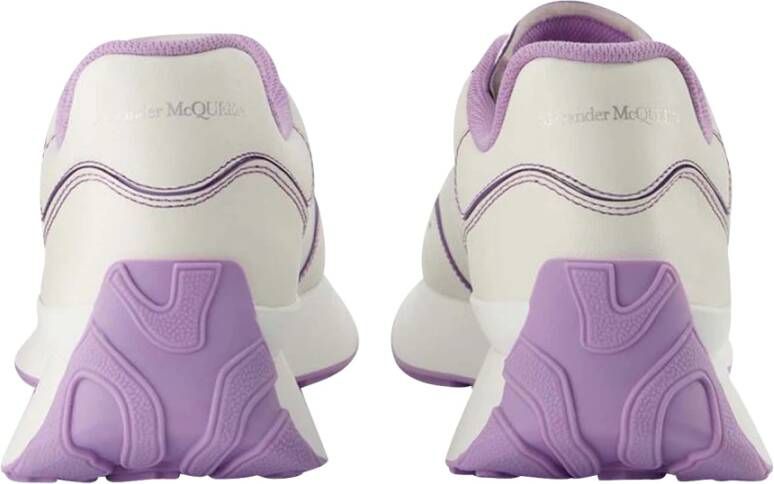 alexander mcqueen Multicolor Leren Sneakers Wit Dames