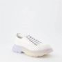 Alexander mcqueen Veterschoenen van krijt canvas Wit Dames - Thumbnail 5