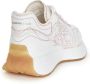 Alexander mcqueen Witte lage sneakers met rode geperforeerde details Wit Dames - Thumbnail 3