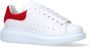Alexander mcqueen Witte Leren Sneakers met Rode Suède Spoiler White Heren - Thumbnail 11