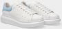 Alexander mcqueen Wit Poederblauw Leren Oversized Sneakers White Dames - Thumbnail 3