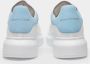 Alexander mcqueen Wit Poederblauw Leren Oversized Sneakers White Dames - Thumbnail 9