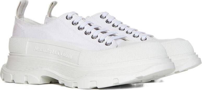 alexander mcqueen Witte Veterschoenen voor Heren Wit Heren