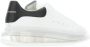 Alexander mcqueen Witte leren sneakers met zwarte hak Moderne stijl Wit - Thumbnail 8