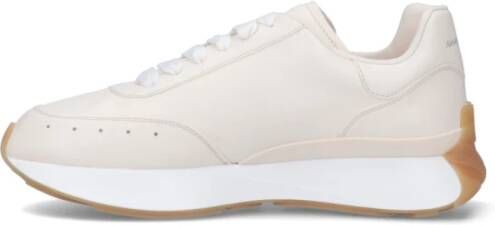 alexander mcqueen Lichte natuurlijke witte sneakers voor heren Wit Heren