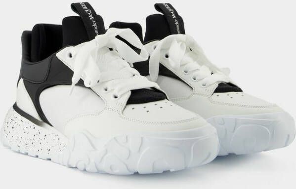 alexander mcqueen Gerechtelijke sneakers in wit zwart leer Wit Heren