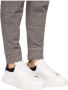 Alexander mcqueen Witte leren sneakers met zwarte leren hiel Moderne stijl Wit Heren - Thumbnail 8