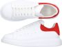 Alexander mcqueen Witte Leren Sneakers met Rode Suède Spoiler White Heren - Thumbnail 8