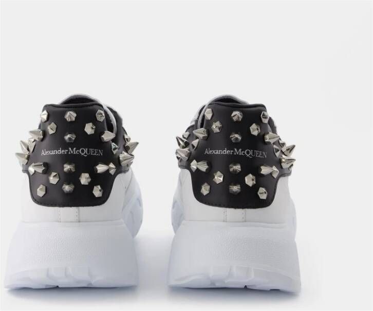 alexander mcqueen Witleren Sneakers met Studs Wit Heren