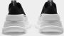 Alexander mcqueen Zwarte en witte katoenen sneakers Zwarte Canvas Lage Sneakers Zwarte Veterschoenen met Oversized Rubberen Zool Black Dames - Thumbnail 15