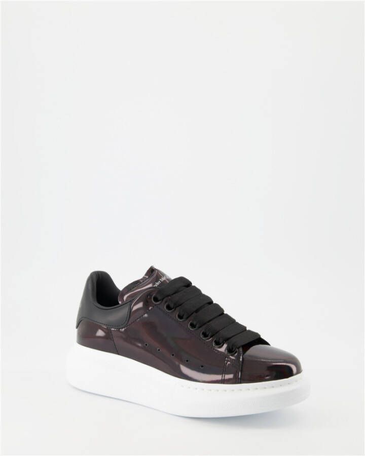 Alexander mcqueen Oversize Leren Sneakers voor Sport Zwart Dames - Foto 4