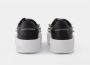 Alexander mcqueen Oversize Zwarte Zilveren Leren Sneakers Zwart Dames - Thumbnail 3