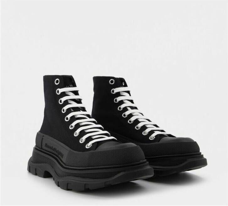 alexander mcqueen Tread Slick Boots in zwart leer Zwart Heren