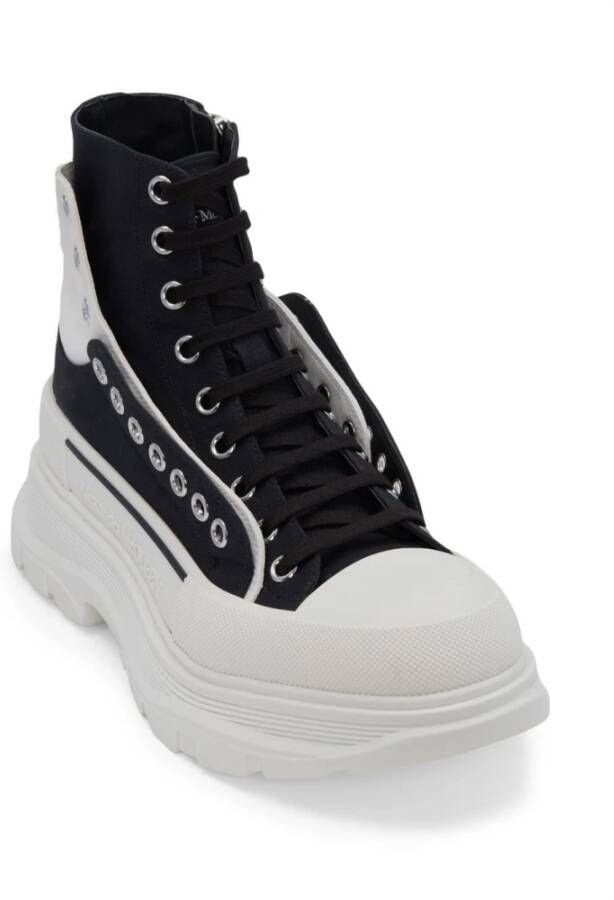 alexander mcqueen Czarny Tread Slick Enkellaarzen Zwart Heren