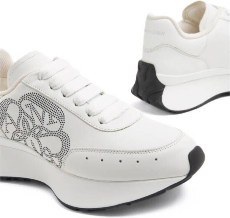 Alexander McQueen Sprint Runner White Black Sneakers