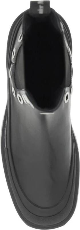 alexander mcqueen Stack Chelsea Laarzen met Zilveren Studs Black Heren