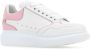 Alexander mcqueen Low-Top Sneakers Oversized Hybrid Sneakers Leather White Pink in wit - Thumbnail 12