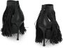 Alexander McQueen Stiletto Fringed Leren Sandalen met Metalen Detail - Thumbnail 2