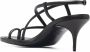 Alexander mcqueen Bovenste en dus sandalen in zwart leer Zwart Dames - Thumbnail 4