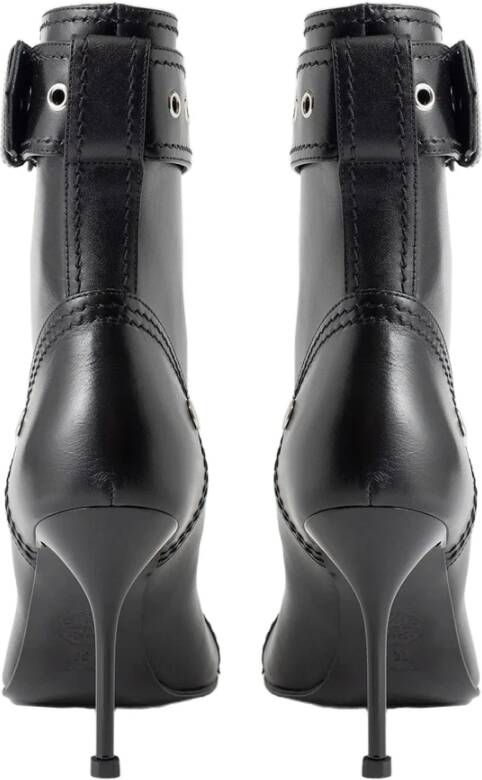 alexander mcqueen Studded Zip Enkellaarzen Black Dames