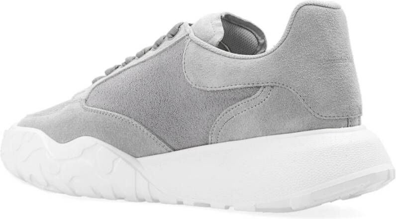 alexander mcqueen Suede Logo Sneakers Gray Dames