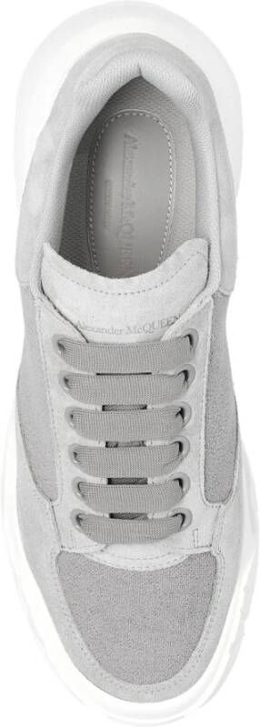 alexander mcqueen Suede Logo Sneakers Gray Dames