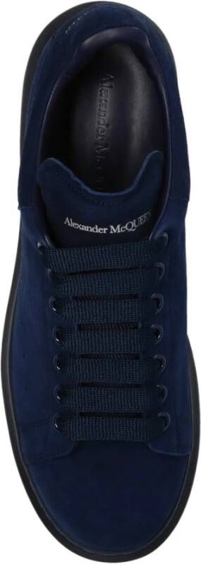 alexander mcqueen Suede Oversized Sneakers Blue Heren