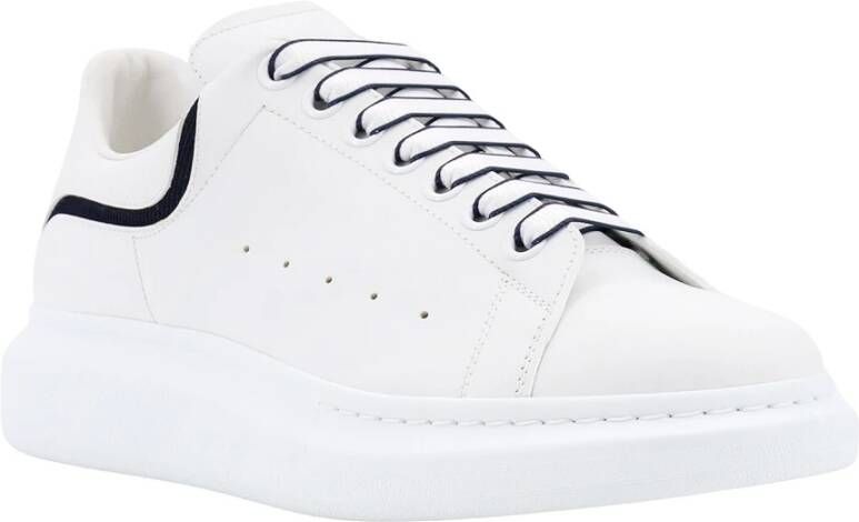 alexander mcqueen Tech Calf Sneakers met Dubbel Logo White Heren