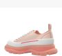 Alexander mcqueen Tread Silk Leren Sneakers Pink Dames - Thumbnail 3