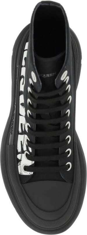 alexander mcqueen Graffiti Tread Slick Laarzen Beige Dames