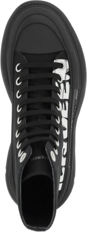 alexander mcqueen Graffiti Tread Slick Laarzen Beige Dames