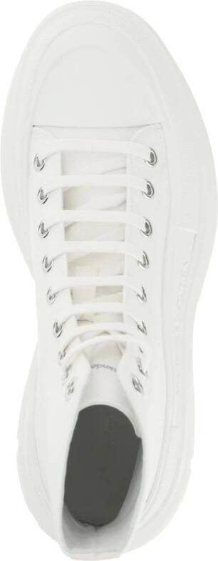 alexander mcqueen Canvas High Top Sneakers White Dames