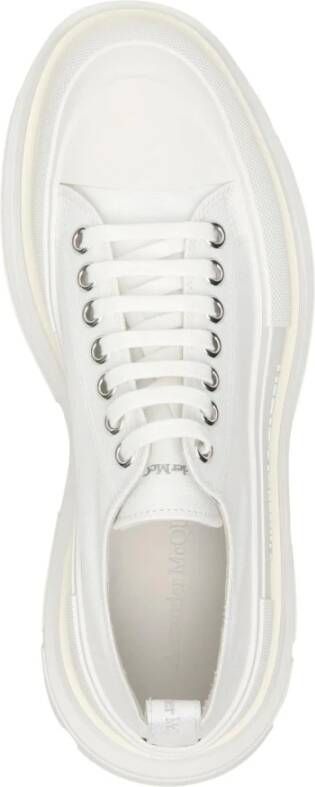 alexander mcqueen Canvas Lace-Up Sneakers Black Dames