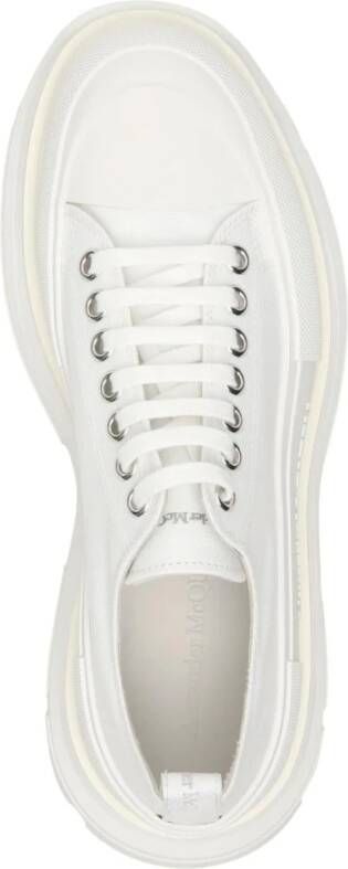 alexander mcqueen Tread Slick Canvas Sneakers White Dames