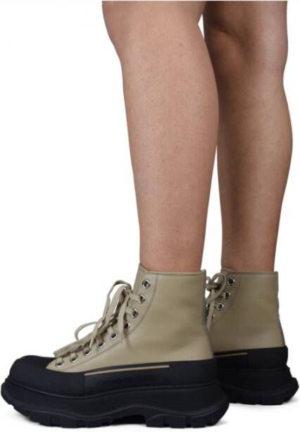 alexander mcqueen Tread Slick High Boots Beige Dames