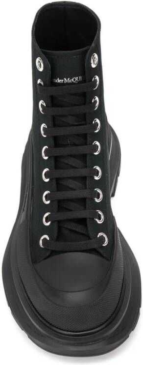 alexander mcqueen Verhoog je schoenenspel met Tread Slick High Top Sneakers Zwart Dames