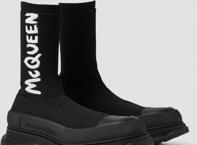 alexander mcqueen Tread Slick Sock Boots Zwart Heren